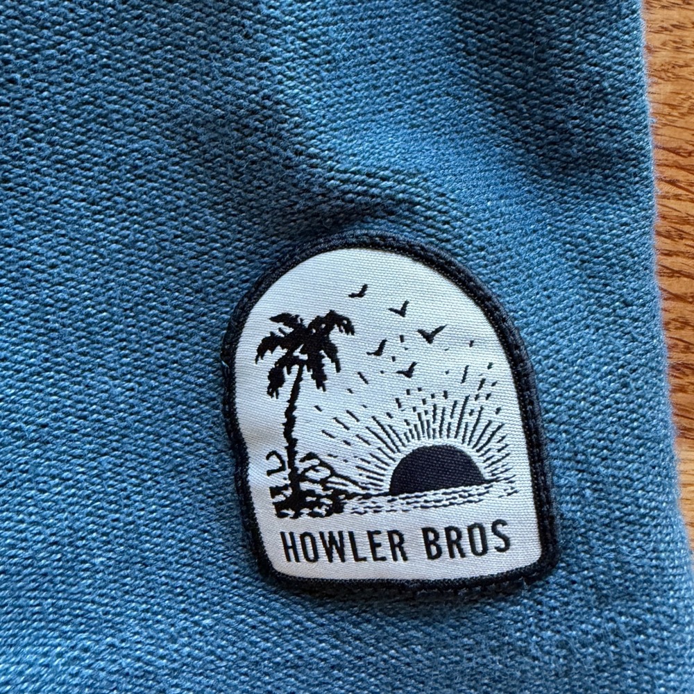Howler Brothers Tranquilo Chillshorts Lounge Mens Size 35 Blue Terry Shorts - Picture 3 of 16